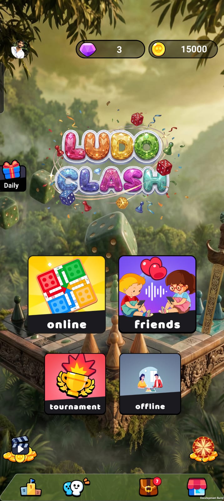 Ludo Clash home screen